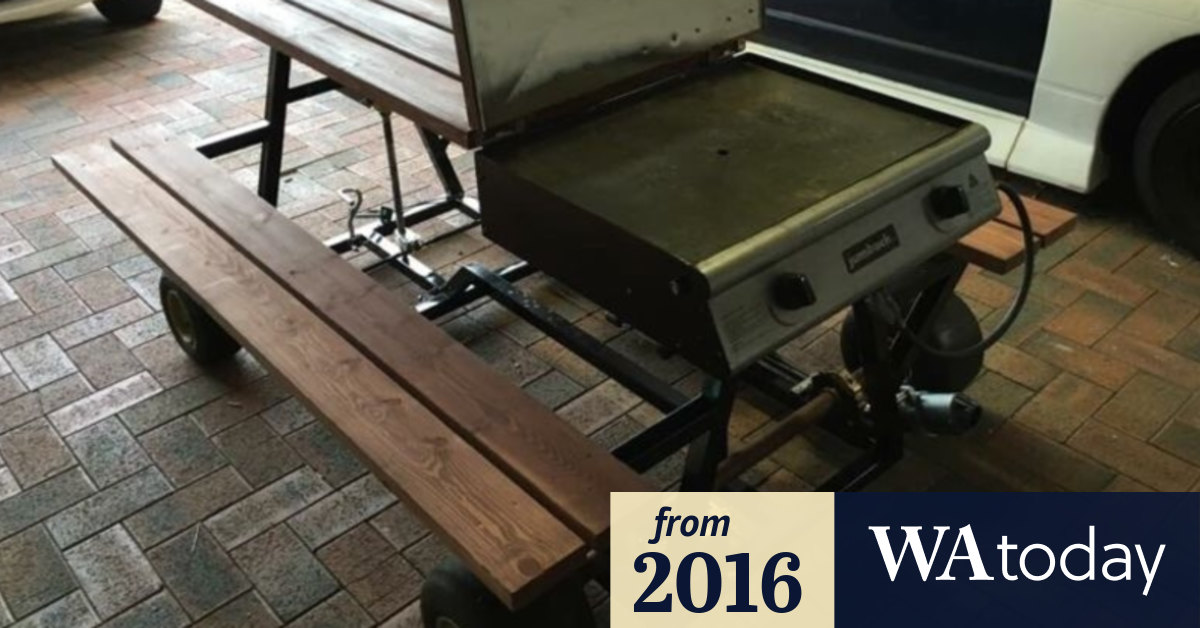 Perth's newest motorised picnic table on wheels comes complete with